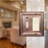 Architectural Combo Toggle / Rocker Light Switch Wall Plate - Antique Copper Finish